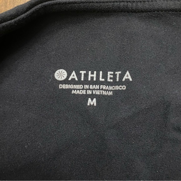 Athleta Women’s Medium Black High-Waisted Cropped Leggings, inner waist pocket M - Picture 4 of 8